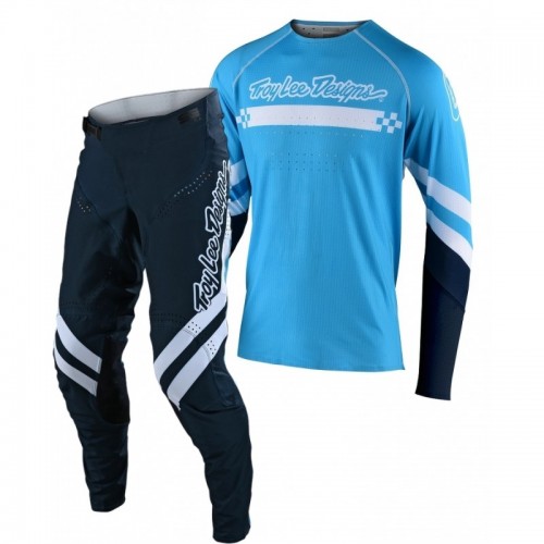 CONJUNTO TROY LEE DESIGNS 2021 SE ULTRA FACTORY - NAVY / OCEAN